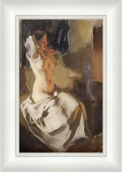 Картина в раме - Naket i eldsken. Андерс Цорн