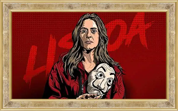 Картина в раме - Бумажный дом. La casa de papel