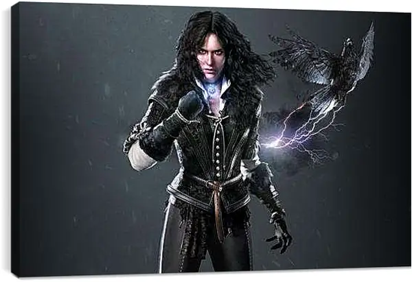 Постер на подрамнике - The Witcher 3: Wild Hunt (Ведьмак), Йеннифер очаровательная