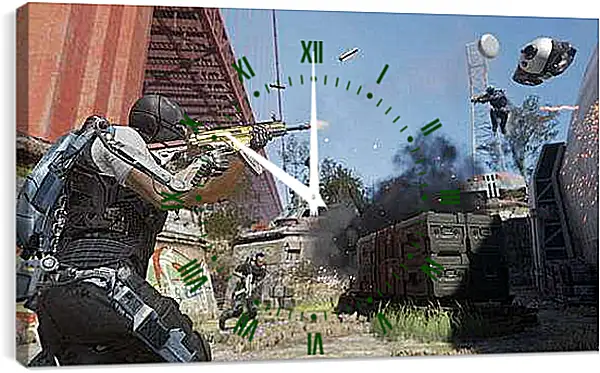Часы картина - Call Of Duty: Advanced Warfare