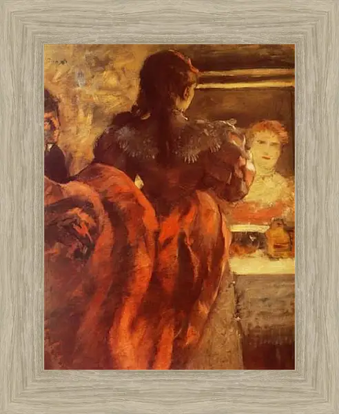 Картина в раме - Danseuse dans sa loge. Эдгар Дега