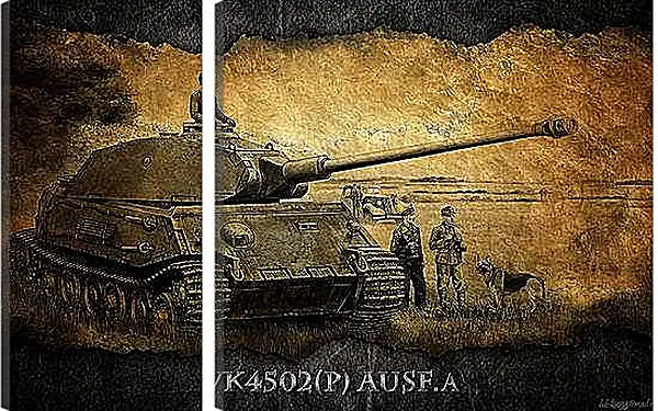 Модульная картина - World Of Tanks