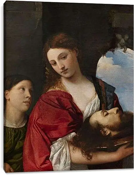 Постер на подрамнике - Саломея. Тициан Вечеллио