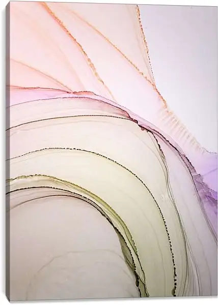 Постер на подрамнике - Abstraction violet & green2. Mari Dein