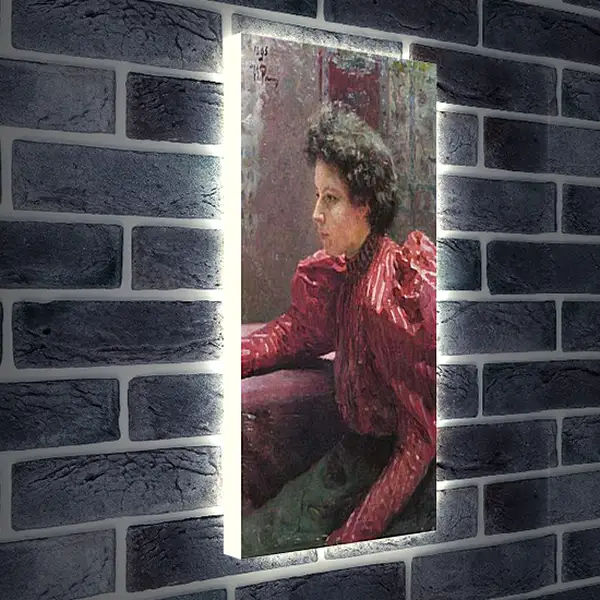 Лайтбокс световая панель - Портрет Н.И Репиной. Илья Репин