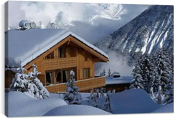 Постер на подрамнике - Зима