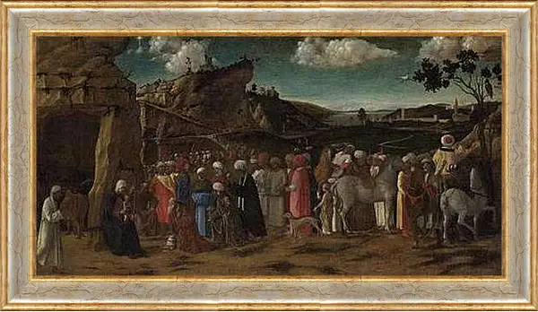 Картина в раме - The Adoration of the Kings. Джованни Беллини