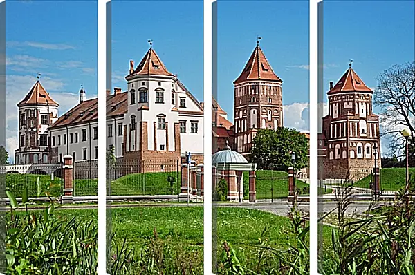Модульная картина - Мирский замок 1. Республика Беларусь