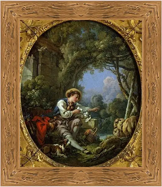 Картина в раме - Sending envoy. Франсуа Буше