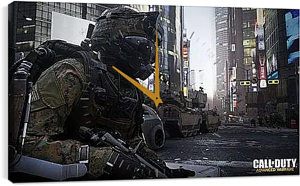 Часы картина - Call Of Duty: Advanced Warfare