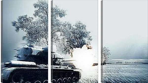 Модульная картина - World Of Tanks