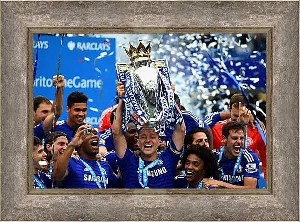 Картина в раме - Победа в АПЛ. ФК Челси. FC Chelsea