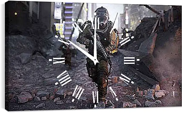 Часы картина - Call Of Duty: Advanced Warfare