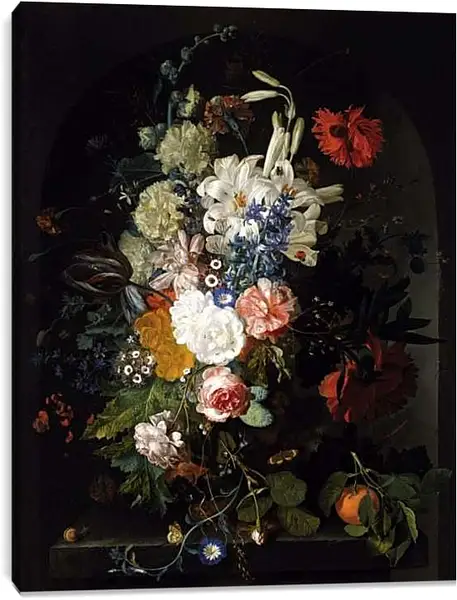 Постер на подрамнике - Букет цветов. Ян ван Хёйсум