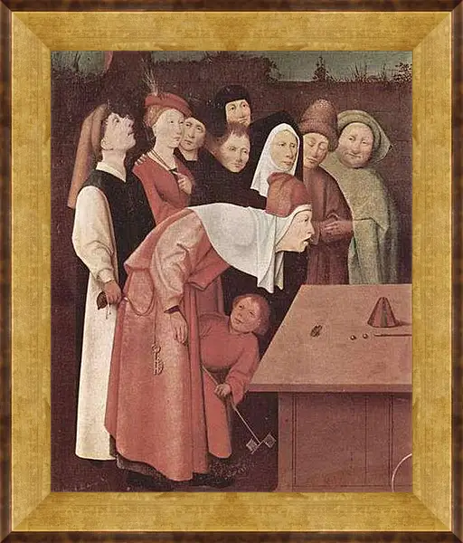 Картина в раме - Der Zauberkunstler. Иероним Босх