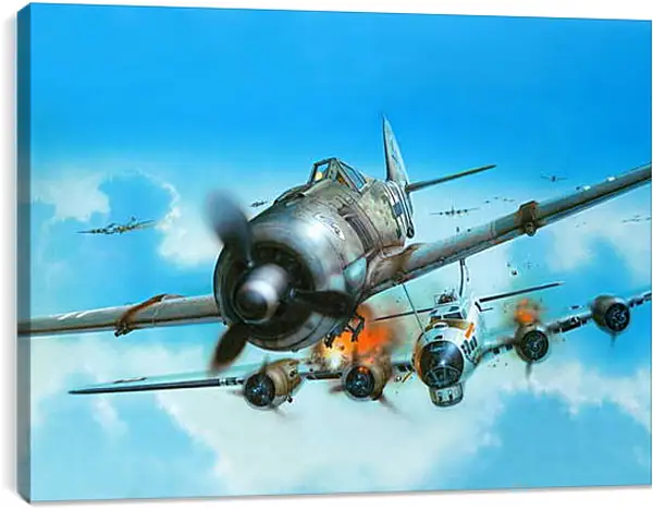 Постер на подрамнике - Самолет