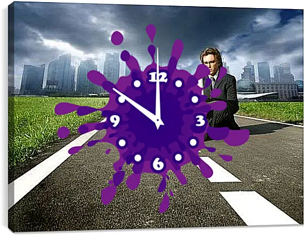 Часы картина - Трудоголик