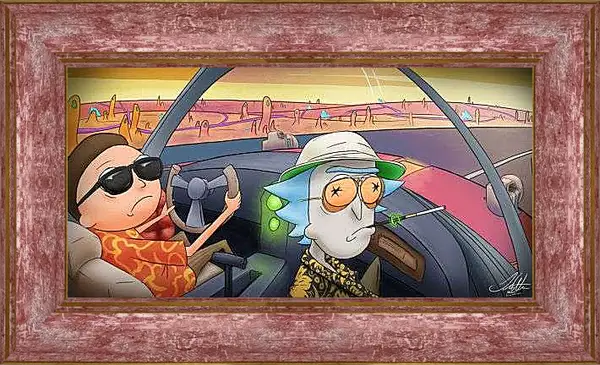 Картина в раме - Мульт Рик и Морти