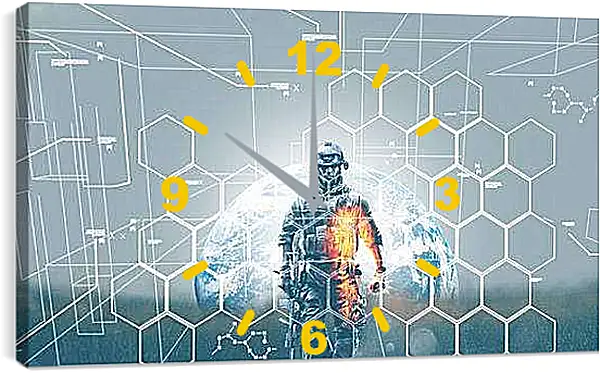 Часы картина - battlefield 3, soldier, graphics