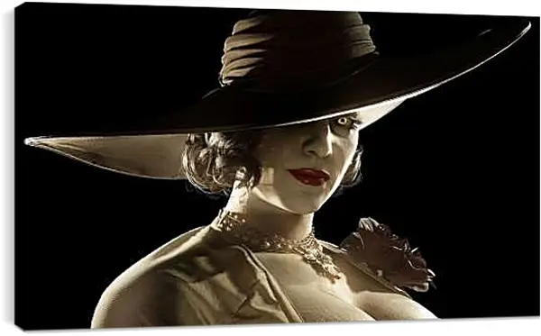 Постер на подрамнике - Леди Димитреску. Resident Evil Village