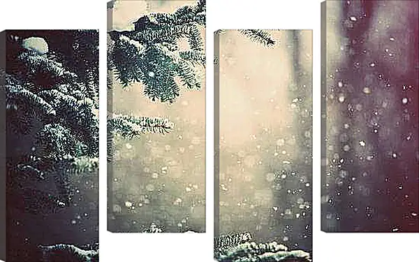 Модульная картина - Зима