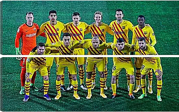 Модульная картина - Фото перед матчем ФК Барселона. FC Barcelona