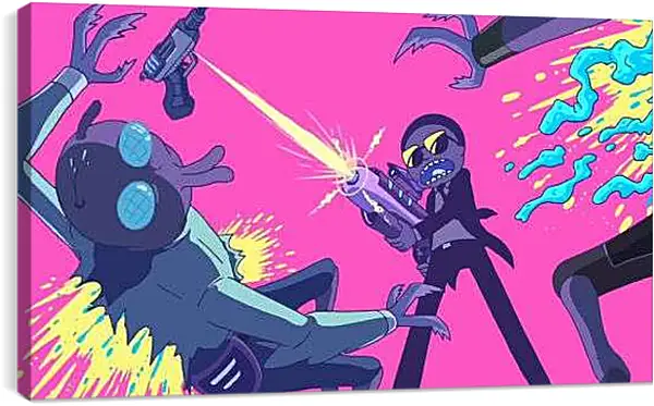 Постер на подрамнике - Рик и Морти