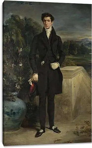 Постер на подрамнике - Louis-Auguste Schwiter. Эжен Делакруа