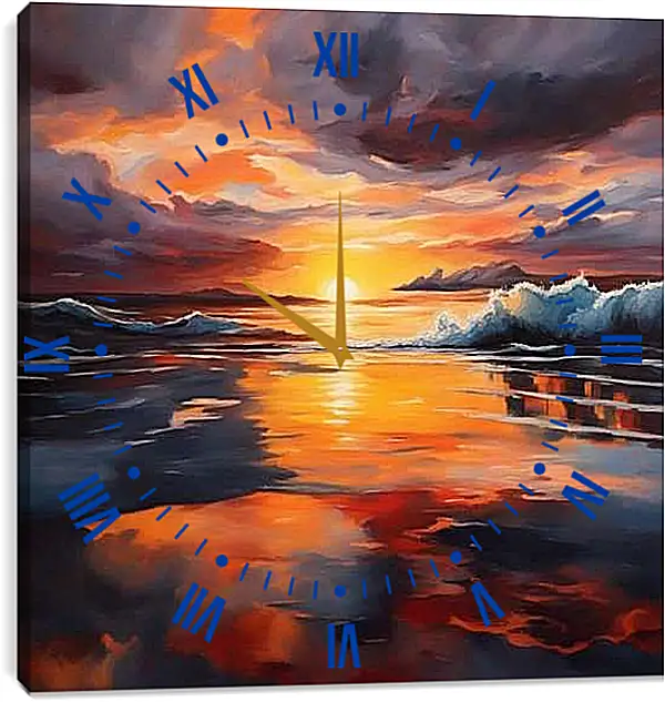 Часы картина - Расвет