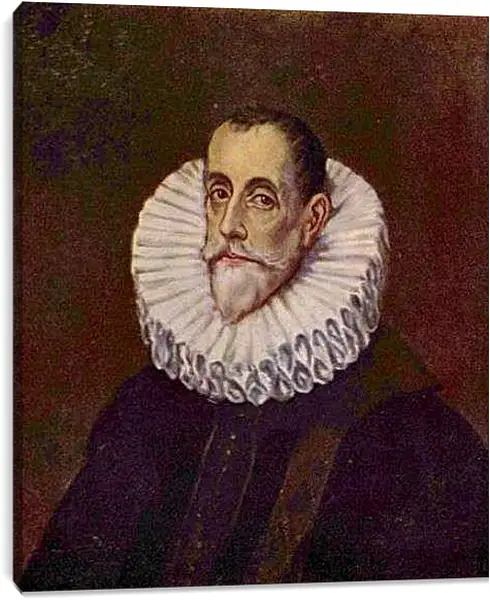 Постер на подрамнике - Portrat des Don Rodrigo Vasquez. Эль Греко