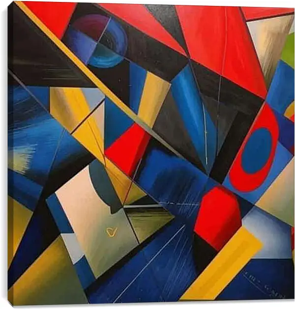 Постер на подрамнике - Абстракционизм Кубизм