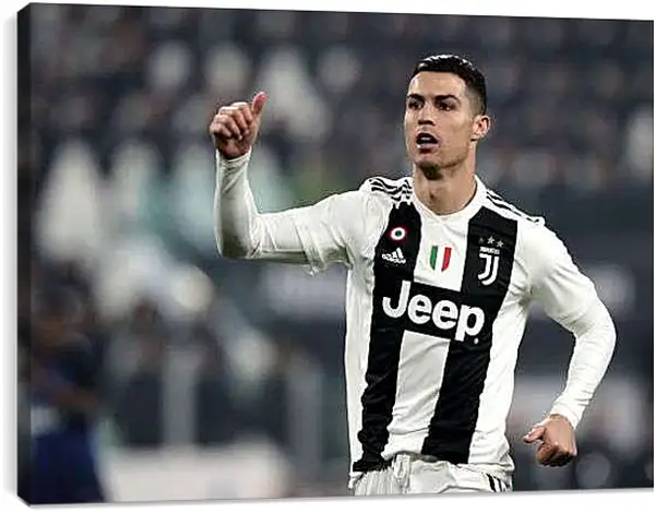 Постер на подрамнике - Криштиану Роналду. Ювентус.