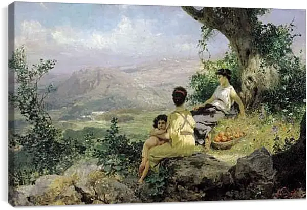 Постер на подрамнике - Отдых. Семирадский Генрих