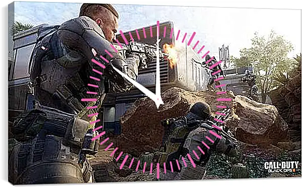 Часы картина - Call Of Duty: Black Ops III