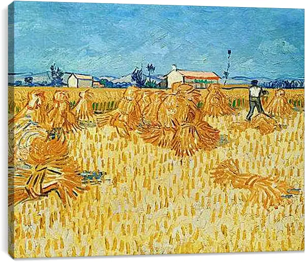 Постер на подрамнике - Ernte in der Provense. Винсент Ван Гог