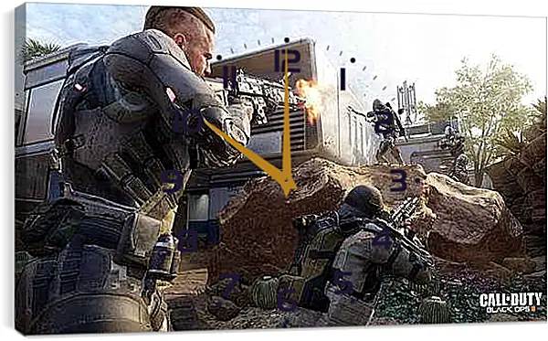 Часы картина - Call Of Duty: Black Ops III