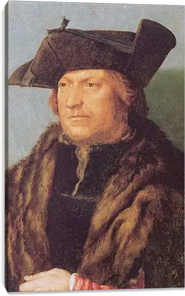 Постер на подрамнике - Portrat des Rodrigo de Almada. Портрет Родриго де Алмада. Альбрехт Дюрер