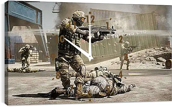 Часы картина - Battlefield: Bad Company 2