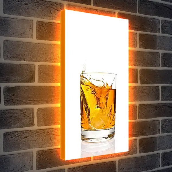 Лайтбокс световая панель - Бренди. Жидкое Золото.
