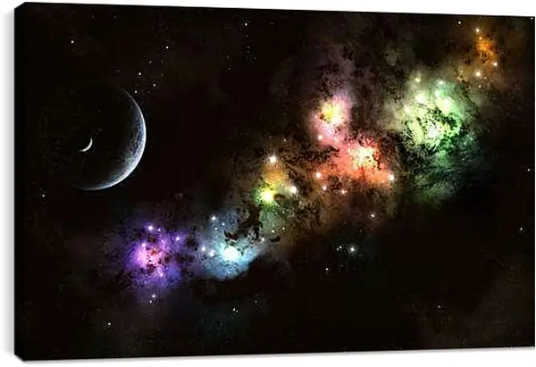 Постер на подрамнике - Космос