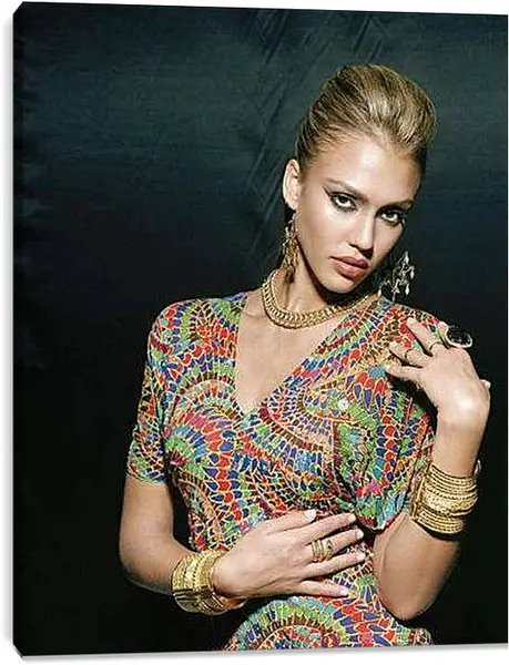 Постер на подрамнике - Jessica Alba - Джессика Альба
