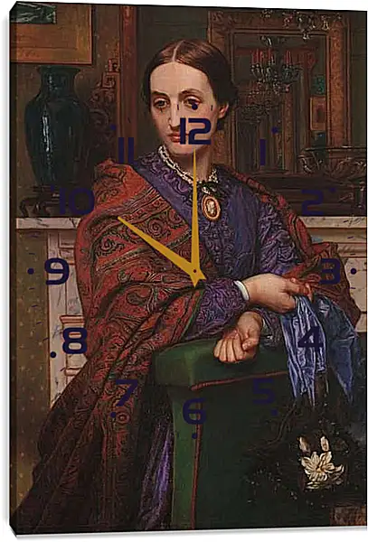 Часы картина - Портрет Фанни Холман Хант. Уильям Холман Хант