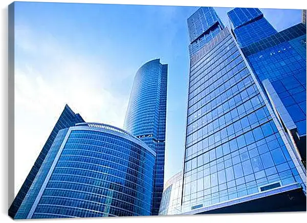 Постер на подрамнике - Москва Сити