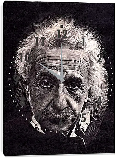Часы картина - Albert Einstein - Альберт Эйнштейн
