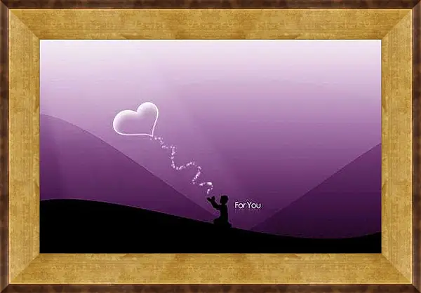 Картина в раме - Любовь
