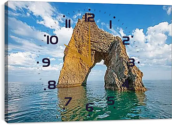 Часы картина - Скала Золотые Ворота. Крым