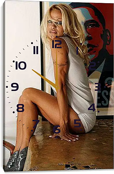 Часы картина - Pamela Anderson - Памела Андерсон
