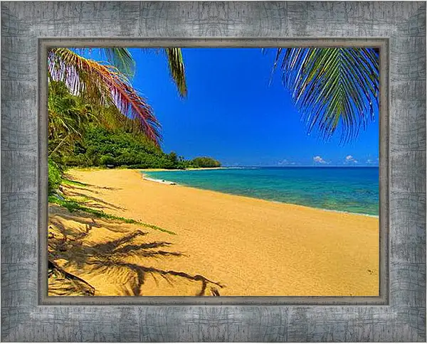 Картина в раме - Пляж