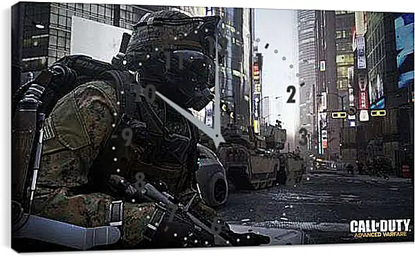 Часы картина - Call Of Duty: Advanced Warfare
