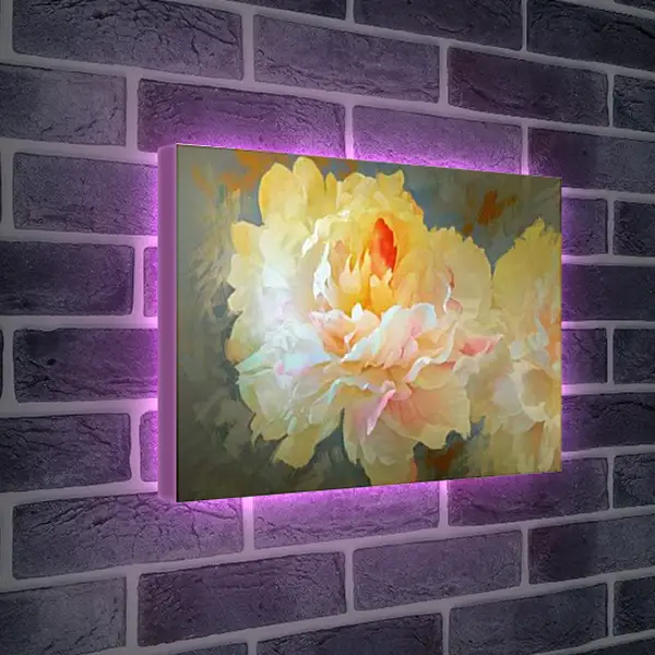 Лайтбокс световая панель - Пион